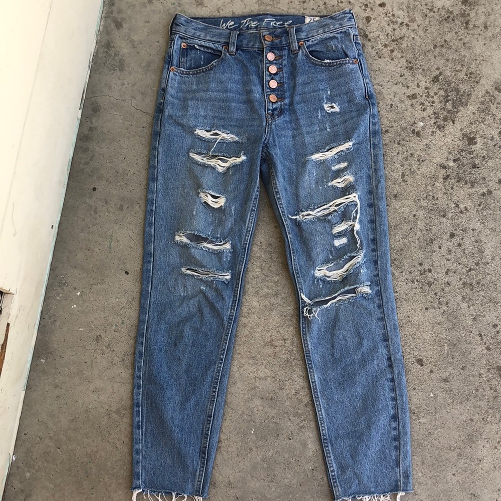 Free People Ripped Jeans